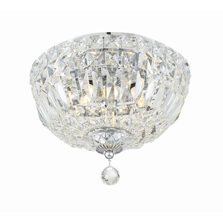Crystorama Roslyn 3 Light Chrome Ceiling Mount ROS-A1003-CH-CL-MWP